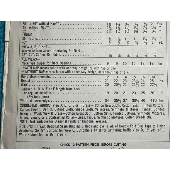 McCalls 7994 Sewing pattern girls dress A line 1960s Size 3 - Picture 5 of 8